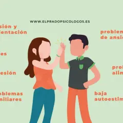 Dos jóvenes se dan la mano, superando confusión, adicciones, depresión y problemas familiares cuando empieza la adolescencia.