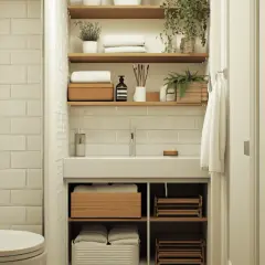 Praktische Badezimmer Regale: Stauraum für kleine Bäder effektiv nutzen