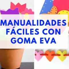 Flores, ositos y corazones hechos con goma eva. ¡Ideas de manualidades fáciles para crear!
