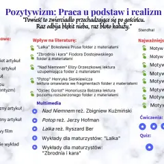 Pozytywizm: Praca u podstaw i realizm. Lektury liceum, motywy, konteksty i multimedia.