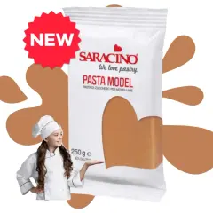 Nowa pasta modelująca Saracino w opakowaniu 250g, idealna do tworzenia cukrowych dekoracji.