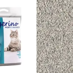Bolsa de arena aglomerante Tigerino Odour Control, un ejemplo de tipos de arena para gatos.