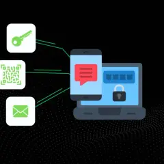 Klucz, kod QR i koperta symbolizują dodatkowe metody weryfikacji, które pomagają odpowiedzieć na pytanie: 2fa co to. Zwiększają bezpieczeństwo logowania.