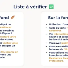 Liste de vérification pour une lettre de motivation fac de droit Parcoursup : fond et forme.