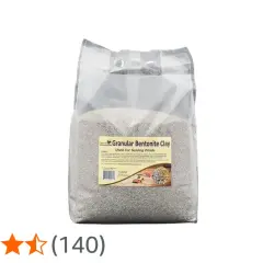 Sac de 25 lb d'argile bentonite granulaire pour sceller les bassins. Idéal pour retenir l'eau.
