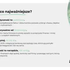 Dobra, ale co najważniejsze? Systematyczność, oddzielenie finansów firmowych od prywatnych, automatyzacja i księgowość jako narzędzie to klucz do sukcesu jednoosobowej działalności gospodarczej.