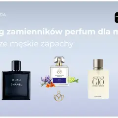 Ranking najlepszych męskich zapachów: Dior Sauvage, Chanel Bleu, Giorgio Armani Acqua di Gio i Paco Rabanne 1 Million.