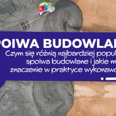 Pracownicy budowlani pracują z betonem, omawiając rodzaje spoiw budowlanych i ich zastosowanie.