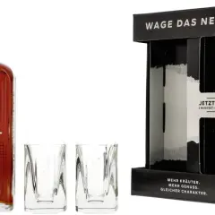Zestaw Jägermeister Manifest z dwoma kieliszkami. Poczuj nowy wymiar smaku z Jägermeister Manifest.