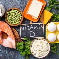 Vitamine D : saumon, œufs, produits laitiers, pois. Ces aliments sont bons pour lutter contre l'ostéoporose, pas d'aliments à éviter ici.