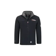 Ciemnogranatowy polar z poliestru marki Geographical Norway. Czy polar z poliestru jest dobry? Tak, ten polar jest ciepły i wygodny.