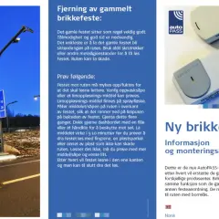 Norweskie opłaty drogowe: instrukcja usuwania starego uchwytu na bilet i montażu nowego.