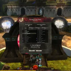 Wybór fraktala "Urban Battleground" w Guild Wars 2. Spolszczenie gry ułatwia zrozumienie opcji.
