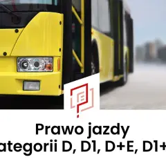 Żółty autobus, symbolizujący marzenia o zdobyciu prawa jazdy na autobus. Kategorie D, D1, D+E, D1+E.