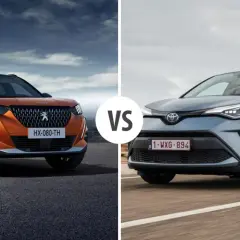 Pomarańczowy Peugeot 2008 vs szary Toyota C-HR. Który SUV ma lepsze spalanie?