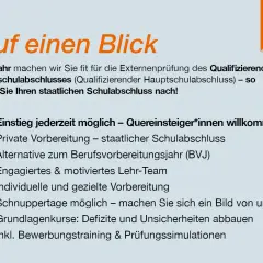 Fernschule Hauptschulabschluss: In 1 Jahr zum staatlichen Abschluss. Einstieg jederzeit, Quereinsteiger willkommen. Private Vorbereitung, Schnuppertage, Bewerbungstraining.