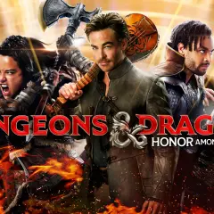 Drużyna bohaterów z filmu Dungeons & Dragons: Złodziejski honor, gotowa do walki.