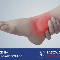 Ból stopy i kostki, zaczerwienienie sugerujące zapalenie pochewki ścięgna. Skontaktuj się w celu leczenia schorzeń stawu skokowego.