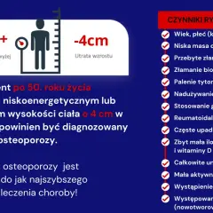 Kobieta po 50. roku życia z utratą wzrostu powinna zbadać się pod kątem osteoporozy. Czy na osteoporozę można dostać rentę? Dowiedz się więcej.