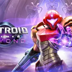 Samus Aran w skafandrze bojowym, gotowa do walki w świecie Metroid Prime 4: Beyond.