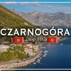 Widok na Zatokę Kotorską, idealne miejsce na czarnogóra turystyka. Widać miasteczko, góry i morze.