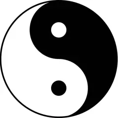Il simbolo Yin Tao, con le sue curve armoniose, rappresenta l'equilibrio tra opposti, un concetto fondamentale nella filosofia taoista.