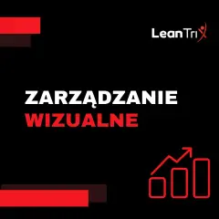 Grafika z napisem "ZARZĄDZANIE WIZUALNE" i ikoną wzrostu.