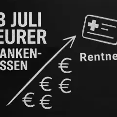 Ab Juli teurer: Krankenkassenbeiträge steigen. Nachteile für freiwillig gesetzlich versicherte Rentner durch steigende Kosten.