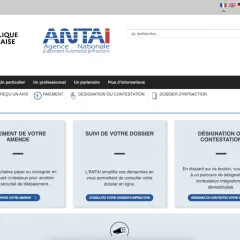 Le site ANTAI permet de payer ou contester une amende. Pour savoir combien de temps pour recevoir une amende, consultez votre dossier.