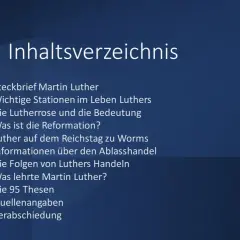 Inhaltsverzeichnis: Steckbrief Martin Luther, Reformation, Lutherrose, Ablasshandel. Hier erfährst du, was bedeutet evangelisch.