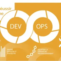 Diagramme DevOps illustrant les étapes pour une démarche réussie, incluant l'agilité et la qualité logicielle.