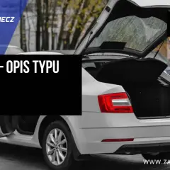 Biały liftback z otwartym bagażnikiem, porównanie z hatchbackiem. #Poradnik.