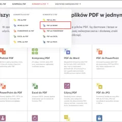 Konwersja PDF do WORD. Zapisz pliki PDF jako edytowalne dokumenty WORD, zachowując formatowanie.