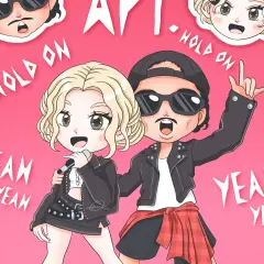 Chibi para z teledysku "Hold On, Yeah Yeah" z albumu "Rose Apt." w stylu anime.