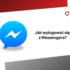 Ikona Messengera i pytanie: Jak wylogować się z Messengera? Logo Techpolska.