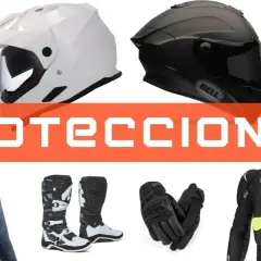 Cascos, botas, guantes y peto protector para moto. ¡Equípate con protecciones moto nivel 1 o 2 para tu seguridad!