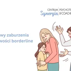 Rodzina w konflikcie, matka chroni dziecko przed agresywnym ojcem. Ilustracja do tematu zaburzenia osobowości borderline.
