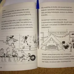 Dziennik cwaniaczka: rodzina na zakupach i przygotowania do kempingu. Tata szuka sprzętu, a Greg planuje luksusowy wypoczynek.