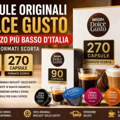 Scopri come fare il caffè con le cialde Nescafé Dolce Gusto, con offerte speciali e formati scorta da 90 o 270 capsule.