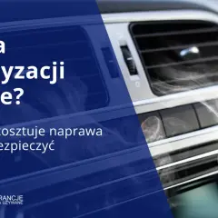 Awaria klimatyzacji w aucie? Zobacz, ile kosztuje naprawa i jak się zabezpieczyć. Dymek symbolizuje problem z układem.