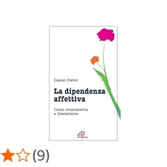Copertina libro "La dipendenza affettiva" di Daniel Piétro, con fiori stilizzati. Guida per riconoscere e superare la dipendenza affettiva.