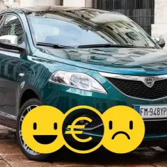 Lancia Ypsilon a metano: un'auto che fa sorridere per i costi, ma forse meno per il design.