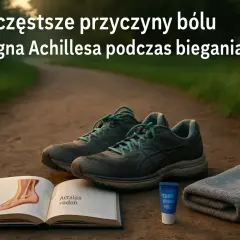 Buty biegowe, książka o anatomii stopy i maść – wszystko to może pomóc, gdy dopadnie Cię ból Achillesa po bieganiu.