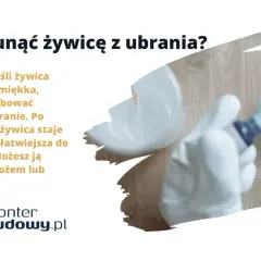 Jak usunąć żywicę z ubrania? Zamrożenie sprawi, że stanie się twarda i łatwiejsza do zeskrobania nożem lub szpatułką.