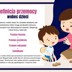 Ilustracja pokazuje płaczącego chłopca, symbolizującego przemoc psychiczną wobec dziecka.