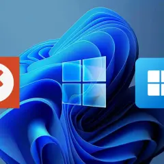 Icônes de connexion bureau à distance : TeamViewer et Connexion Bureau à distance Windows sur fond Windows 11.