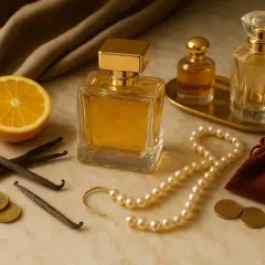 Złote perfumy, laska wanilii, plasterek yuzu – co to za połączenie? Luksusowe nuty zapachowe.