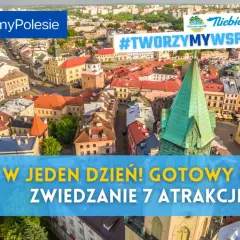 Lublin co zobaczyć? Aerial view of the Old Town, a plan na zwiedzanie 7 atrakcji Lublina.