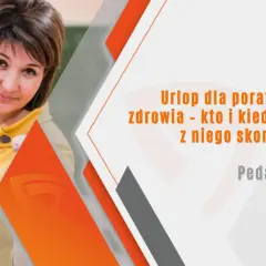 Nauczycielka z uśmiechem trzyma książkę. Temat: urlop zdrowotny dla kogo? Dowiedz się, kto i kiedy może z niego skorzystać.