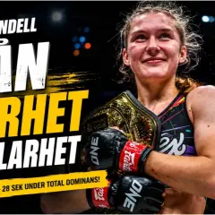Smilla Sundell, mästarinnan, redo för sin smilla sundell next fight. TKO på 28 sekunder avgjorde allt.